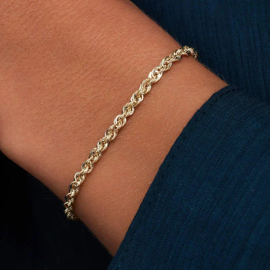 Twisted Chain Armband | Gold