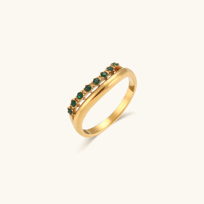 Adeline Diamant Simulant Gold Ring