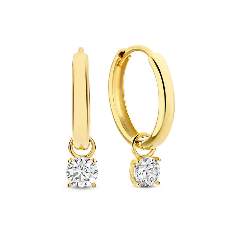 Larmes de Lune Stein Ohrringe Set | Gold