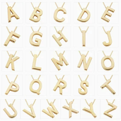 Love letter initial halskette | Gold