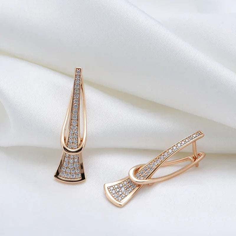 Radiant Layers Kristall Ohrringe | Gold