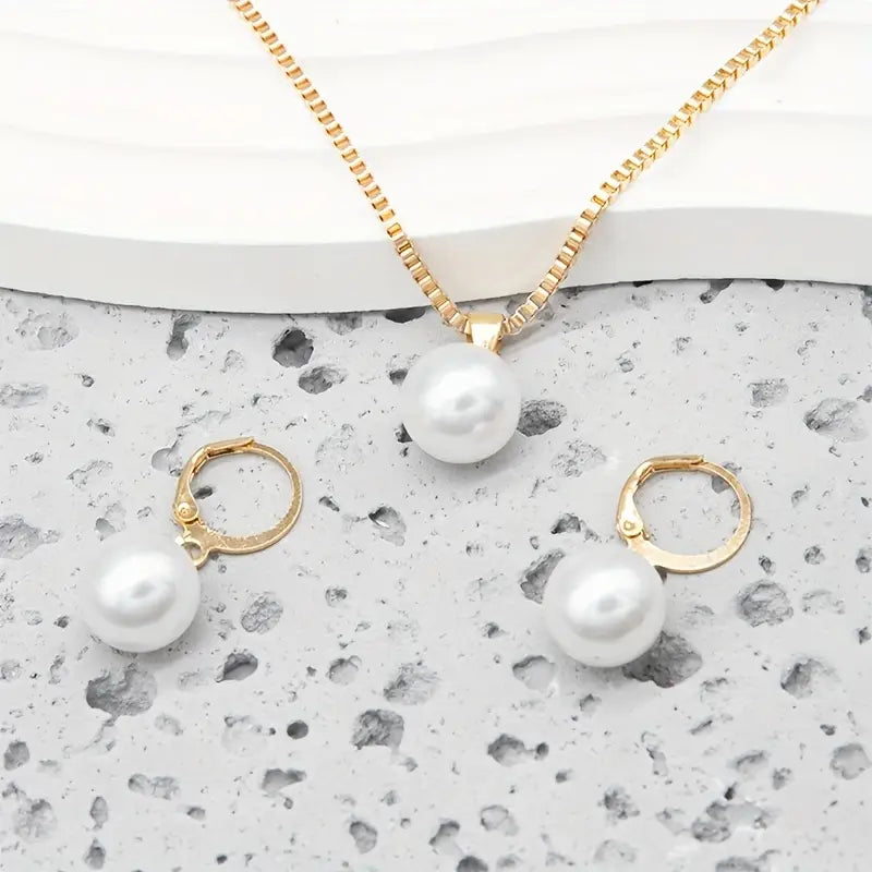 Golden Grace Perlen-Schmuckset | Gold
