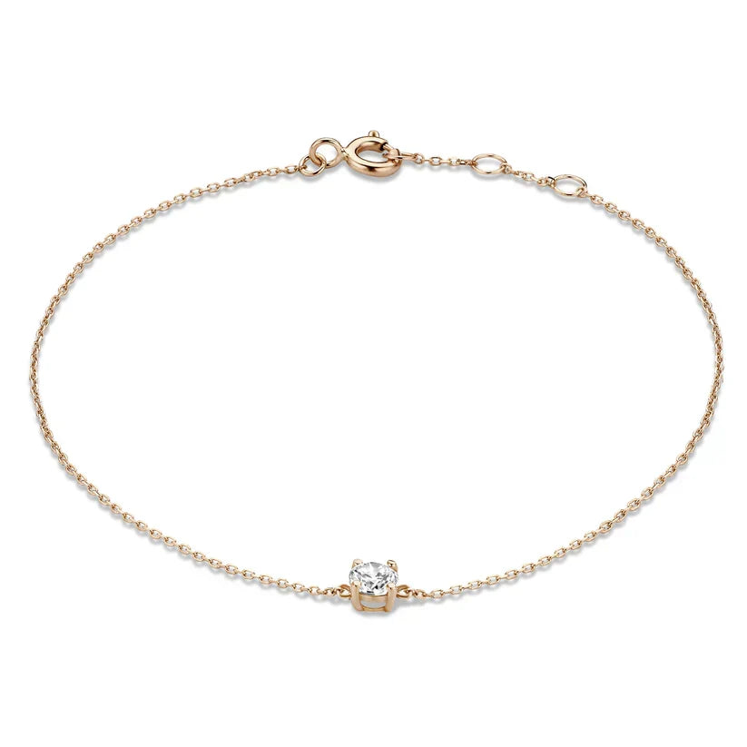 Cléa Moissanite Stein Armband | Gold