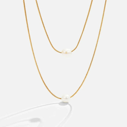 Sophisticated Layered Perlenhalskette